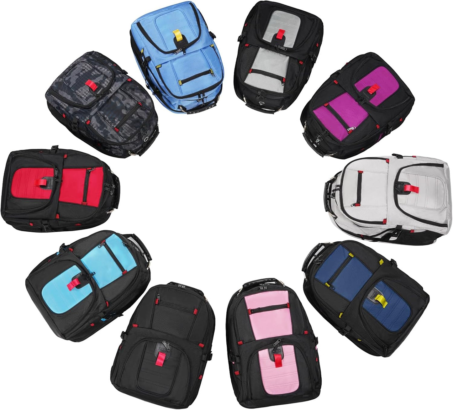 Large Backpack for Men, Extra Large Laptop Backpacks for Men Women, Water Resistant Travel Backpack Airline Approved Business Work Bag Fits 17 Inch Computer, Black