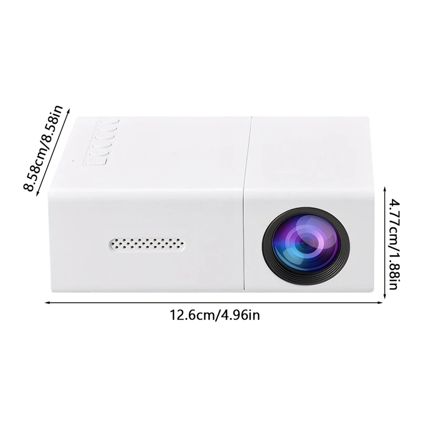 1080P LED Mini Projector with Remote Control 4K