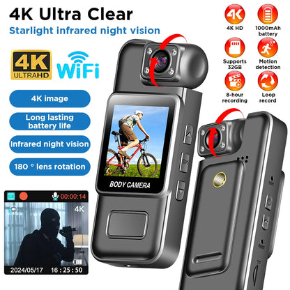 4K Wifi Mini Camera 1080P HD Portable
