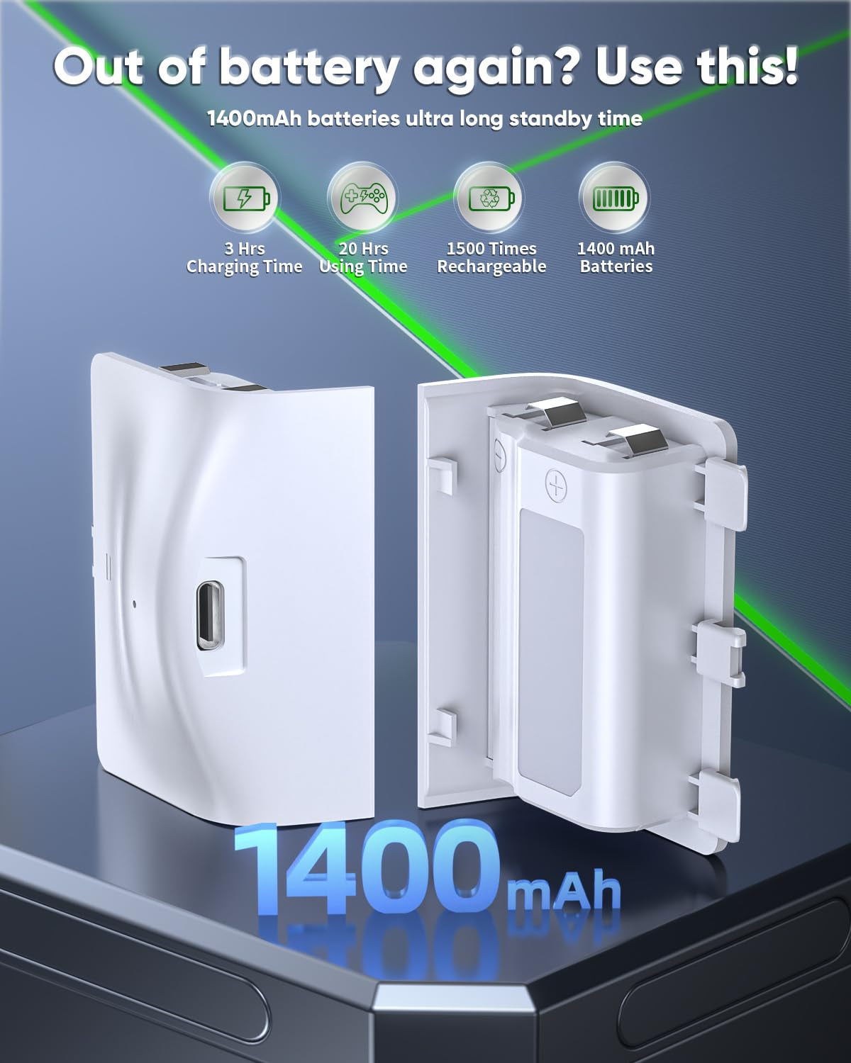 Charger Stand Cooling Fan for Xbox Series S Console/Controller