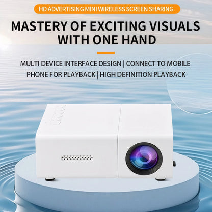 1080P LED Mini Projector with Remote Control 4K
