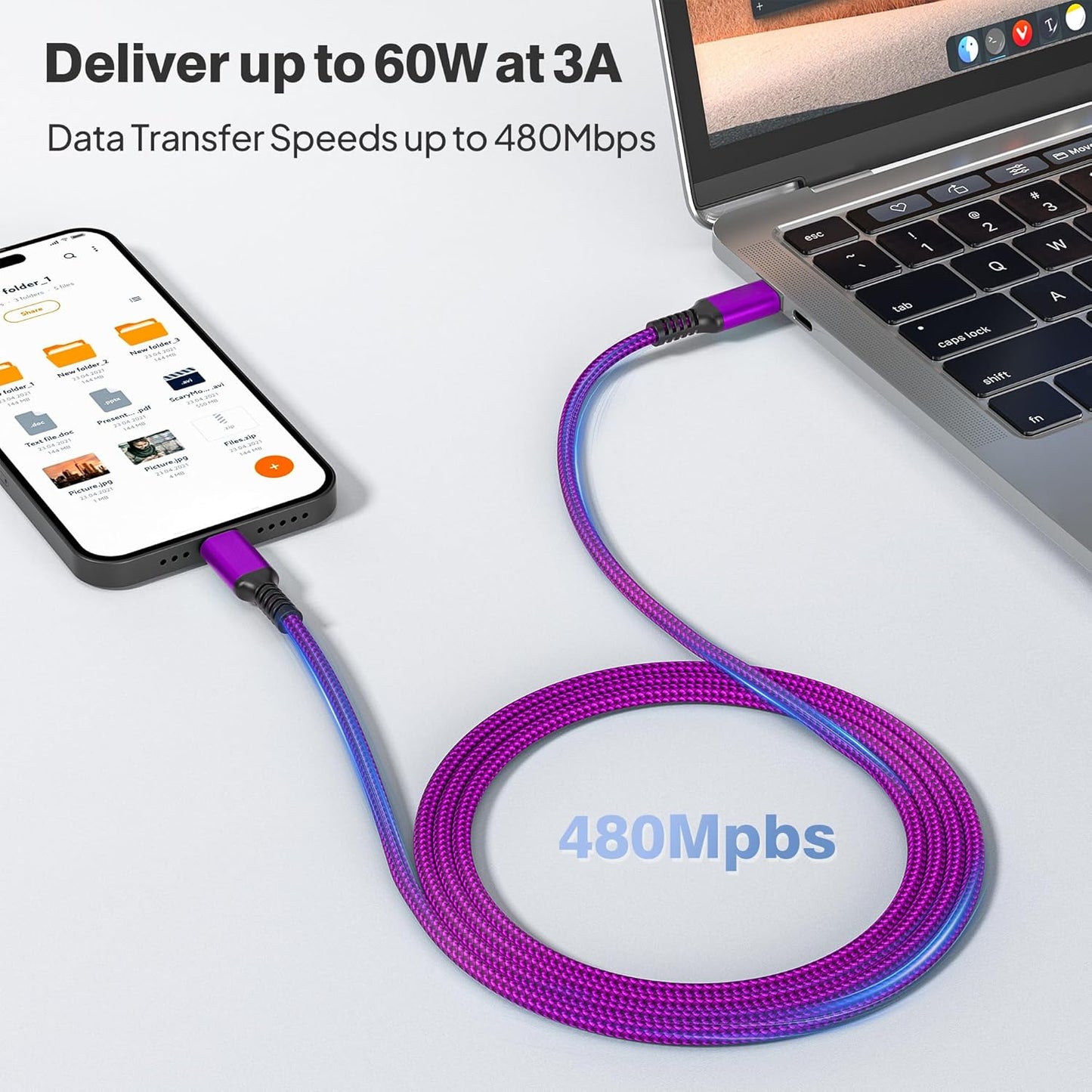 Iphone Air Charging Cord 3.3/6.6/10FT 3Pack